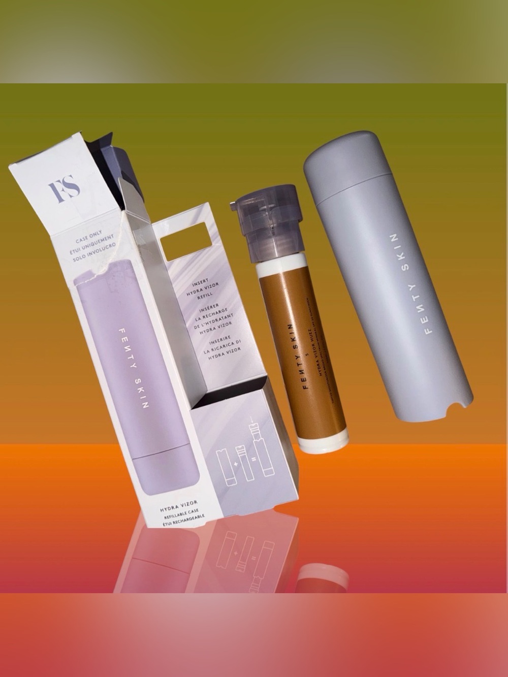Fenty HYDRA VIZOR HUEZ SPF 30 REFILLABLE TINTED MOISTURIZER SET shade #5 New